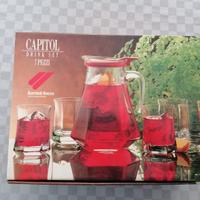 Set Drink Bormioli "Capitol" 7 Pezzi - NUOVO