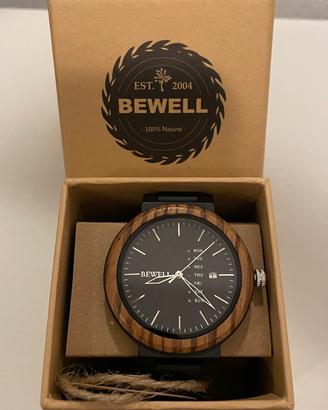 Orologio in legno Bewell da uomo