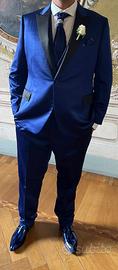 Abito da sposo completo, blu royal.