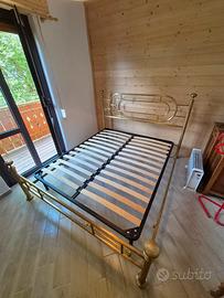 letto matrimoniale in ottone