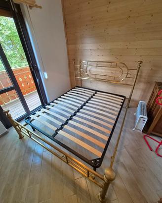 letto matrimoniale in ottone