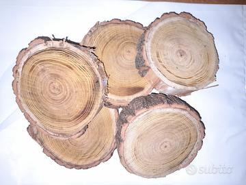 Dischi/rotelle in legno 