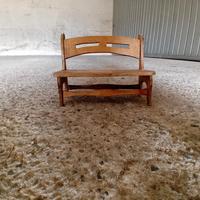 sedia in legno per casa delle bambole 