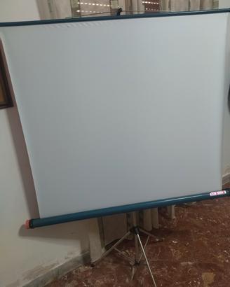 videoproiettore più telo treppiedi 