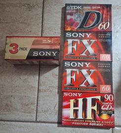 cassette vergini sigillate da collezione 