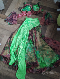 Abito spettacolo verde - danza orientale e tribal