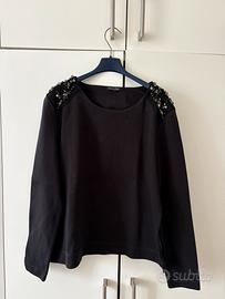 Maglia Massimo Dutti nera elegante