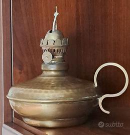 Artigianato trentino - porta lume in ottone