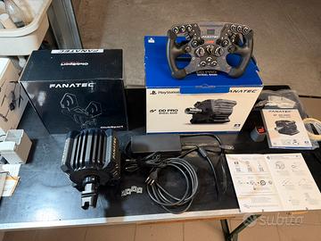 Fanatec dd pro 8 nm + volante qr2 + supporto