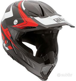 AGV EVO KLASSIK (TG.M) LIVREA BIANCO ROSSO NERO