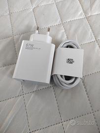 Caricabatterie rapido 67w + cavo tipe c da 2 metri