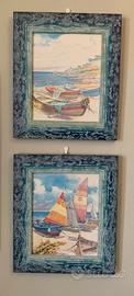 Coppia quadri con cornice