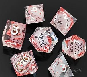 Set dadi D&D carte da gioco - GDR