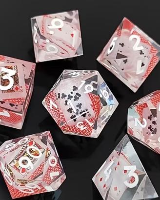 Set dadi D&D carte da gioco - GDR