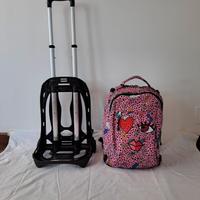 Zaino scuola Invicta trolley - rosa (37 litri)