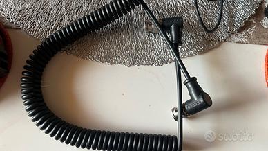 Cavo SDI Blue Shape spiralato BNC angolato 90°