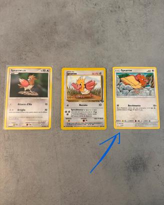 Lotto Pokemon Spearrow vintage
