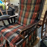 Poltrona reclinabile dondolo pizzetti anni 60