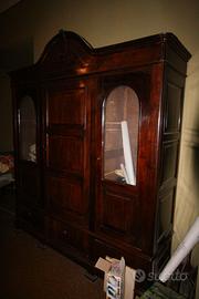 Armadio vetrina fine '800
