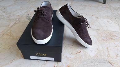 👟 Sneakers marroni in camoscio – Tg. 40