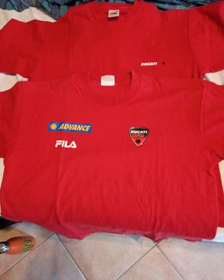 coppia magliette ducati corse tg M tshirt cotone