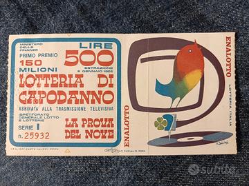 Biglietto Lotteria Italia 1966