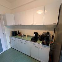 cucina anni 60 totalmente in acciaio + tavolo