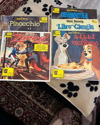 Lotto vintage Vinili cantastorie Disneyland
