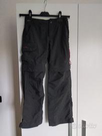 pantalone trekking grigio bambino decathlon 