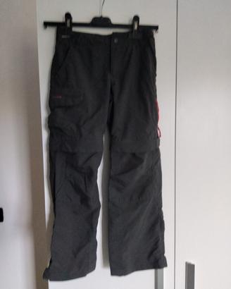 pantalone trekking grigio bambino decathlon 