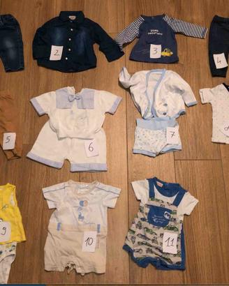 Vestiti neonato estivo 3-6 mesi+giubotto BRUMS  (1