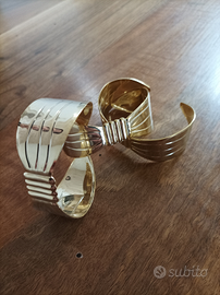 Bracciali in metallo dorato