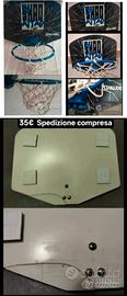Mini canestro, materiale subbuteo e altro