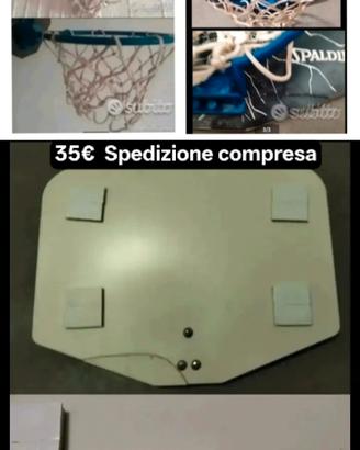 Mini canestro, materiale subbuteo e altro