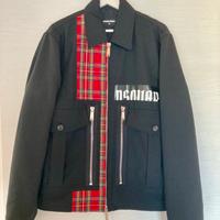 Disquared Giacca blazer punk tartan lana