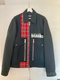 Disquared Giacca blazer punk tartan lana