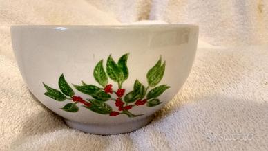 Tazza/ciotola natalizia in ceramica Tognana