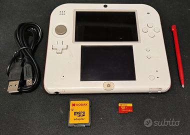 Nintendo 2ds bianca 64gb con molti giochi