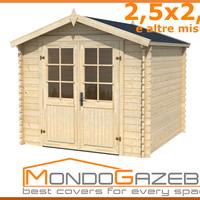 Casa legno 250x250 28mm casetta ricovero pavimento
