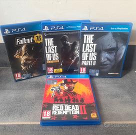 Playstation 4 - Lotto 4 giochi RDR, The last of us