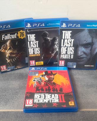 Playstation 4 - Lotto 4 giochi RDR, The last of us
