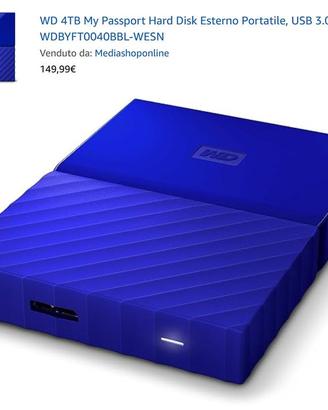 Due HD Western Digital My Passport, HD Esterni