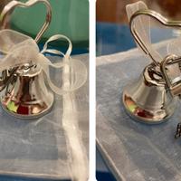 2 campanelline tirabaci con portachiavi angelo