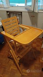 Seggiolone in legno Foppapedretti