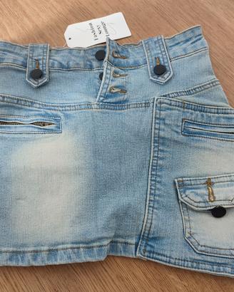 Gonna jeans denim 