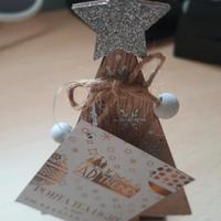 Tea light natalizio in legno