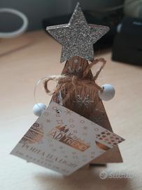 Tea light natalizio in legno