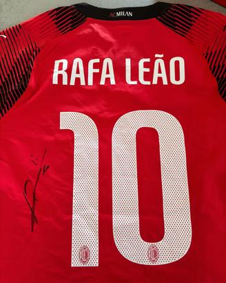 Maglia gara AC Milan - autografo Rafa Leão