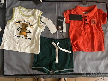 Set GUESS originale con cartellino 3-6 mesi