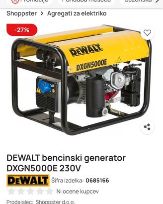 Generatore trifase nuovo sigillato 4.4 kw